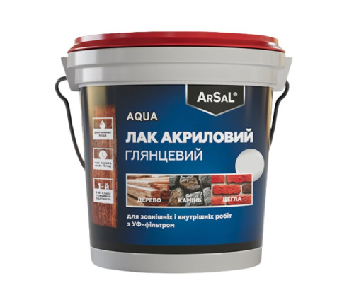 Лак акрил глянец Арсал 2.5 л