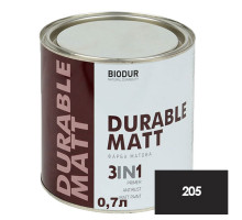 Краска BIODUR DURABLE MATT-205 3в1 черная матовая 0,7л
