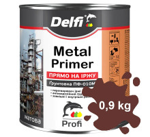 Грунтовка по ржавчине ПФ-010М красно-коричневая DELFI 0,9 кг