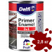 Грунт-эмаль по ржавчине DELFI 3 в 1 красная 2,8 кг