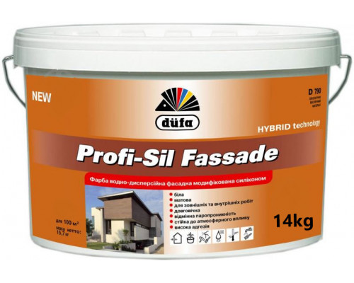DUFA Profi-sil Fassad Краска фасадная силиконовая D790 (14) кг