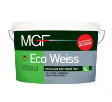 Краска матовая дисперсионная MGF M1 Eco Weiss 14 кг