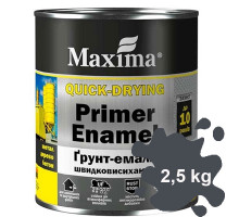 Грунт-эмаль быстросохнущая графит Maxima 2,5 л