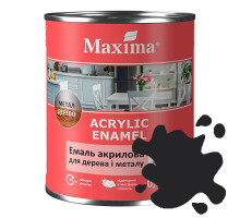 Эмаль акриловая Maxima для дерева и металла ночное небо шелковисто-матовый 0,75 л