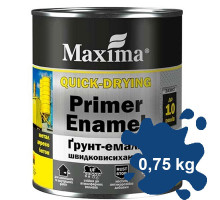 Грунт-эмаль быстросохнущая синяя Maxima 0,75 кг