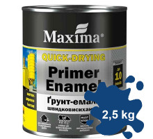 Грунт-эмаль быстросохнущая синяя Maxima 2,5 кг