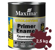 Грунт-эмаль быстросохнущая вишневая ТМ Maxima 2,5 кг