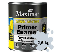 Грунт-эмаль быстросохнущая серая Maxima 2,5 кг