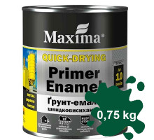 Грунт-эмаль быстросохнущая зеленая ТМ Maxima  0,75 кг