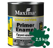 Грунт-эмаль быстросохнущая зеленая ТМ Maxima  2,5 кг