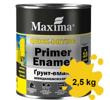 Грунт-эмаль быстросохнущая желтая Maxima 2,5 кг