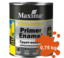Грунт-эмаль быстросохнущая оранжевая Maxima 0,75 кг