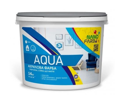 Акриловая интерьерная краска Nano-Farb Aqua 7 кг