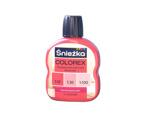 Краситель Sniezhka COLOREX 23 красный 100 мл