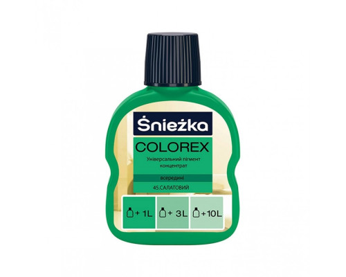 Краситель Sniezhka COLOREX 45 салатовый 100 мл