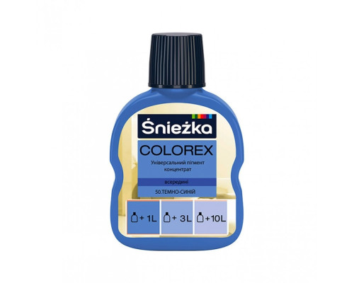 Краситель Sniezhka COLOREX темно-синий 100 мл