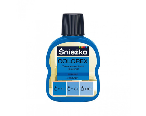 Краситель Sniezhka COLOREX голубой 100 мл