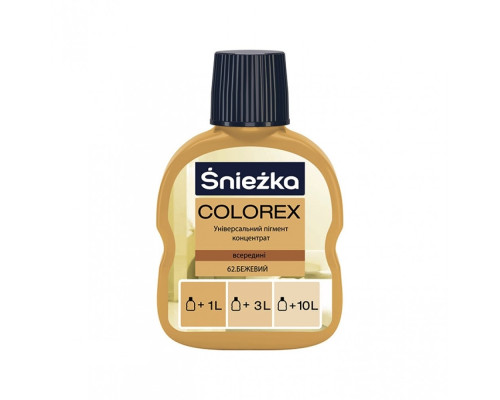 Краситель Sniezhka COLOREX бежевый 100 мл 