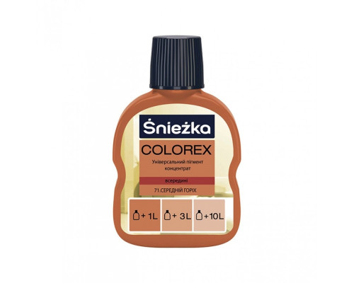 Краситель Sniezhka COLOREX средний-орех 100 мл 