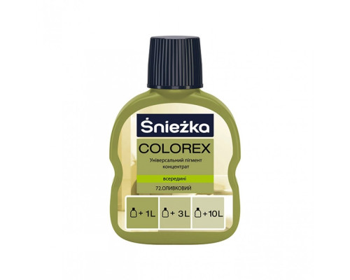 Краситель Sniezhka COLOREX оливковый 100 мл 