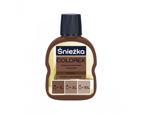 Барвник Sniezhka COLOREX темно-коричневий 100 мл 