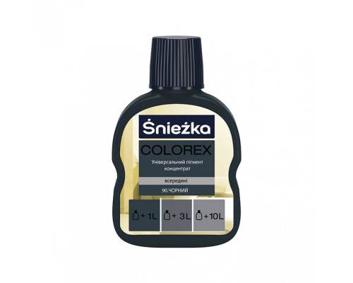 Краситель Sniezhka COLOREX черный 100 мл 