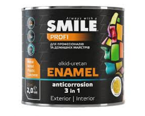 Эмаль Smile молотковая антрацит 0.7 л
