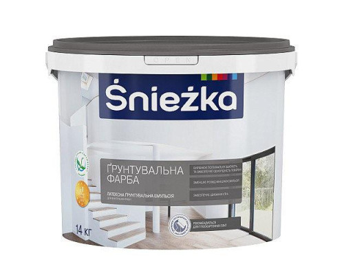 Sniezka грунтовочная белая краска 14 кг
