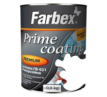  Грунтовка Farbex ГФ-021 белая антикоррозионная (0,9) кг 