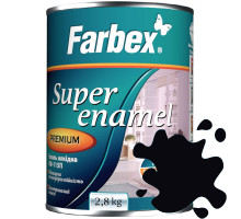 Эмаль алкидная ПФ-115 черная Farbex 2,8 кг