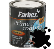 Грунтовка Farbex ГФ-021 черная антикоррозийная (2,8) кг