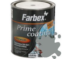 Грунтовка Farbex ГФ-021 серая антикоррозионная (2,8) кг 