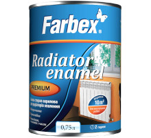 Эмаль акриловая для радиаторов Farbex 0,75 л