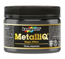 Эмаль акриловая METALLIQ Kompozit черная жемчужина 0,1 кг