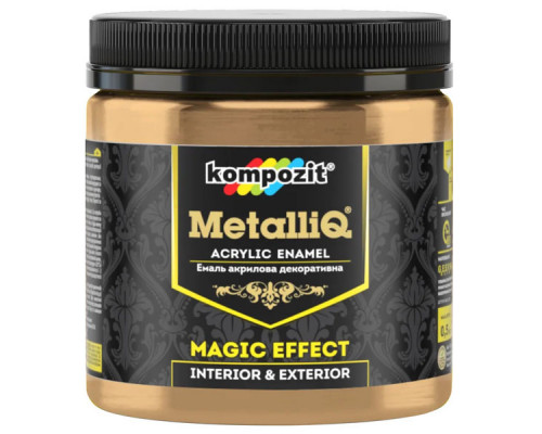 Эмаль акриловая Kompozit METALLIQ бронза 0,5 кг