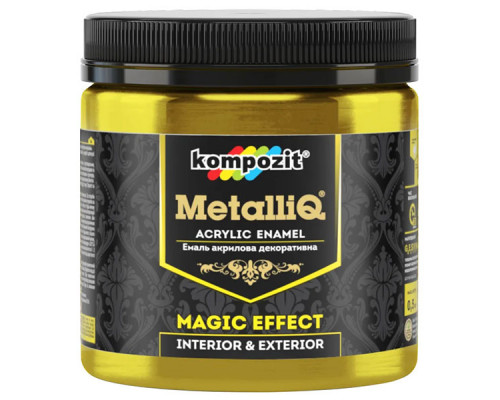 Эмаль акриловая Kompozit METALLIQ красное золото 0,5 кг