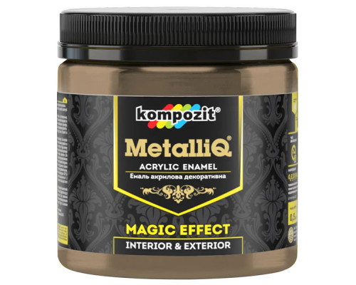 Эмаль акриловая Kompozit METALLIQ римское золото 0,5 кг