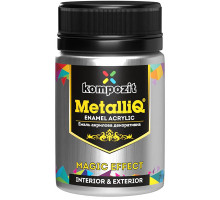 Эмаль акриловая METALLIQ Kompozit серебро 0,07 кг