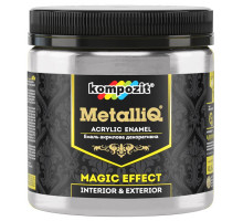 Эмаль акриловая METALLIQ Kompozit серебро 0,5 кг
