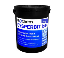 Izochem Dysp Bit+ Гидроизоляция бит-каучуковая черная 5 кг.