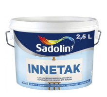 Краска латексная белая для потолка и стен Sadoline INNETAK 2,5 л 