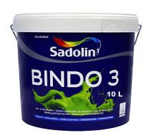 Краска латексная белая для потолка и стен Sadoline Bindo 3 (10) л